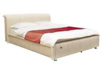 Кровать интерьерная «Доминик» 1600 к/з Милк