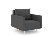 Кресло Mille Велюр Зара Грей 18