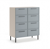 Комод Николь 3 Сатин 7045 SU/МАТ-17