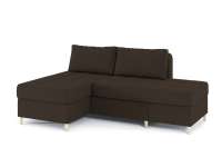 Угловой диван трансформер Оливер 2 Велюр Зара Браун 20