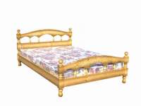 Кровать Точёная с резьбой (Муром)