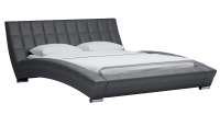 Кровать интерьерная Оливия 485 к/з (серый)